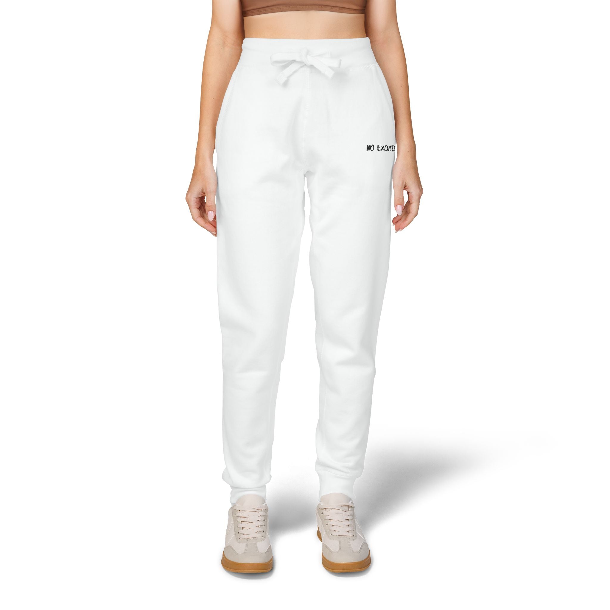 Embroidered 'I  Cookies' Fleece Sweatpants — Cozy Lounge Joggers