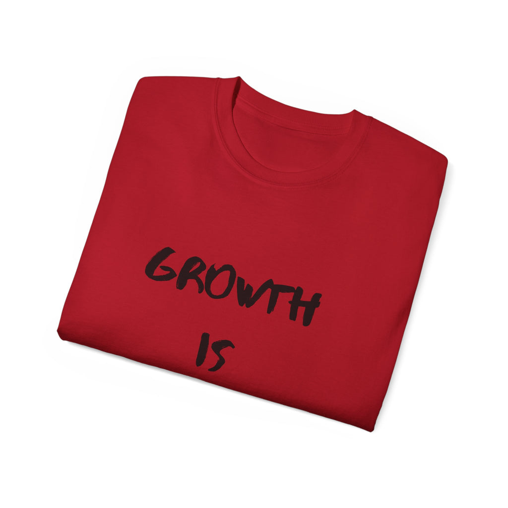 Growth Is Silent T-Shirt — Motivational Quote Graphic Tee