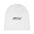 Baby Beanie — "OFFLINE" Script Knit Cap