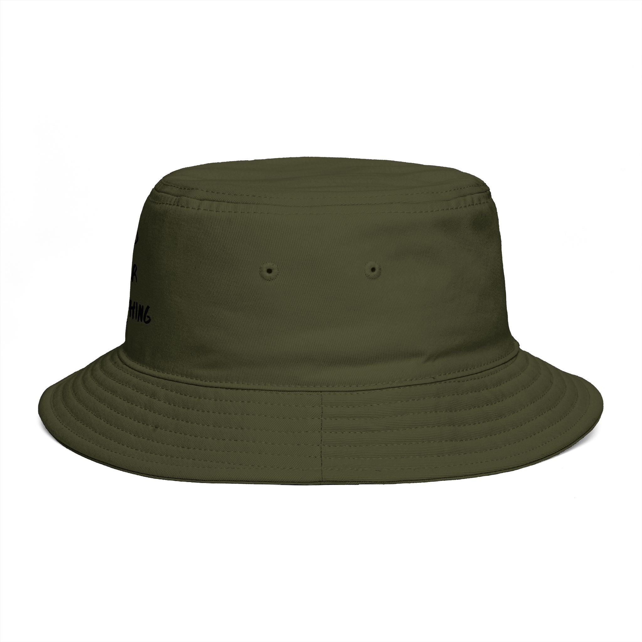 Mind Over Everything Brown Bucket Hat — Inspirational Casual Sun Hat