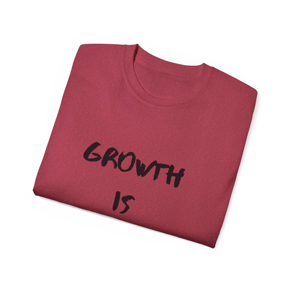 Growth Is Silent T-Shirt — Motivational Quote Graphic Tee
