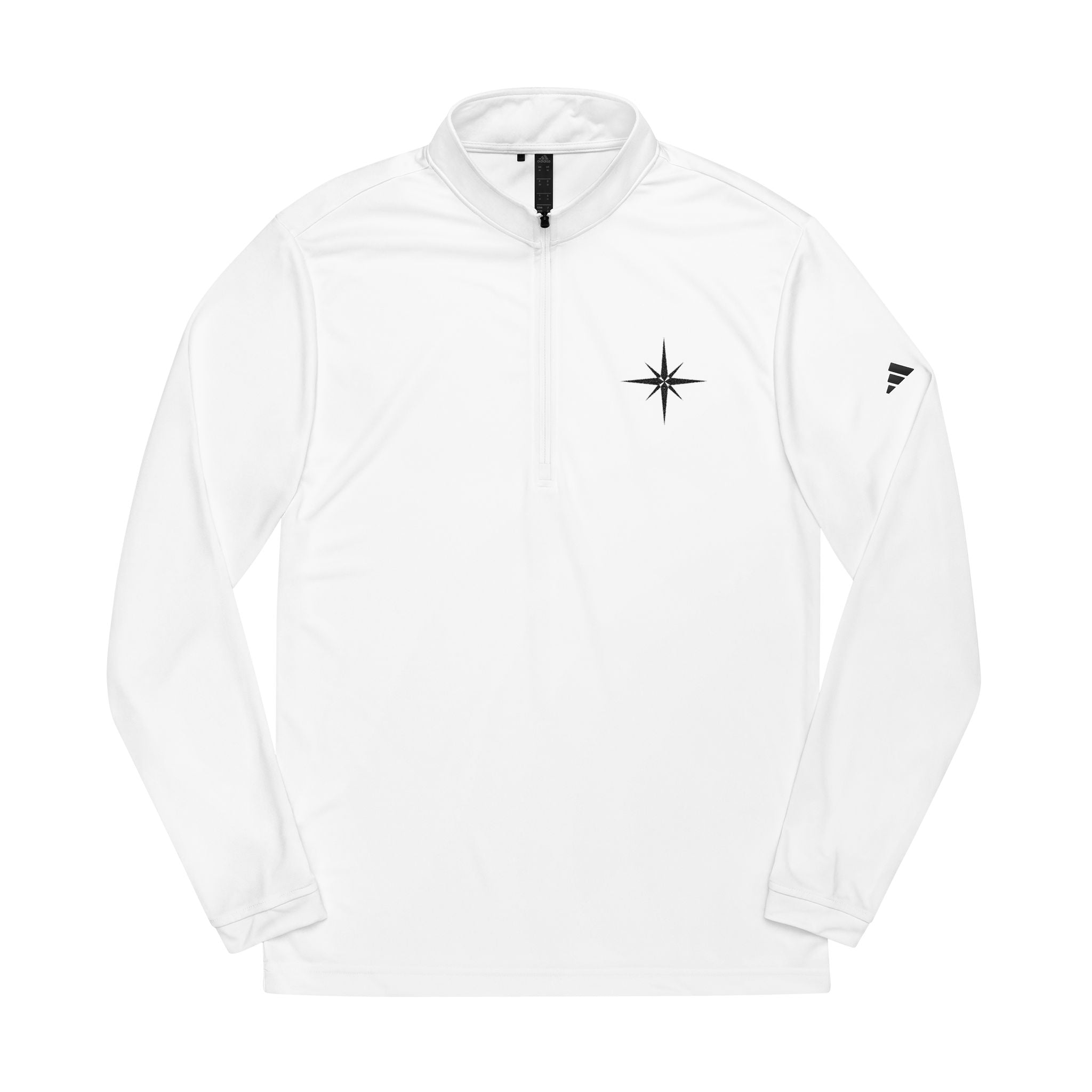 Embroidered Compass Quarter-Zip Pullover