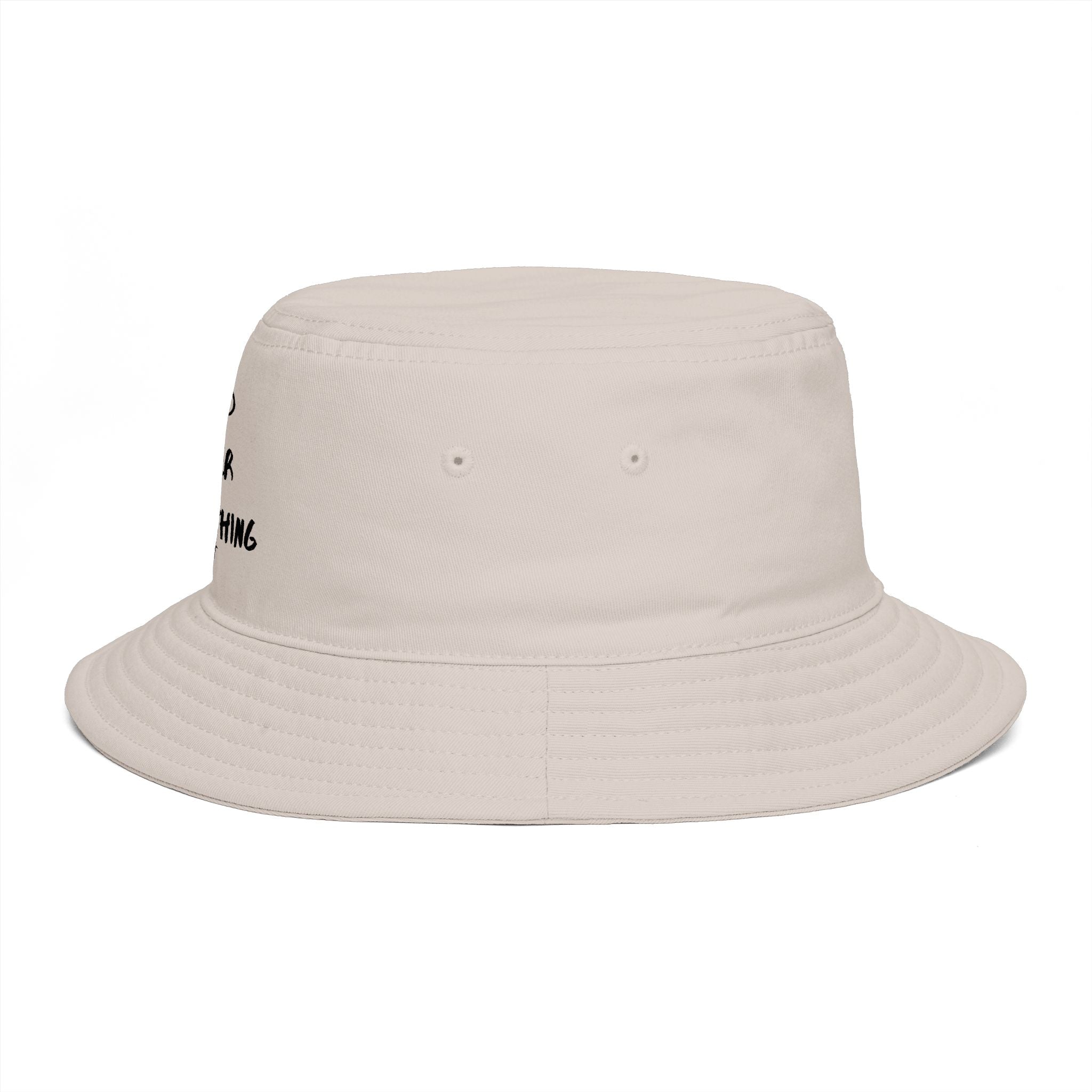 Mind Over Everything Brown Bucket Hat — Inspirational Casual Sun Hat