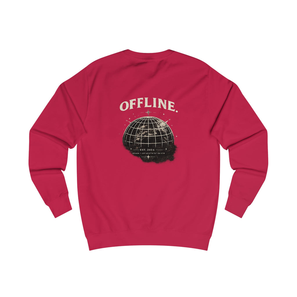 Offline Globe Sweatshirt — Vintage Astral Minimalist Crewneck