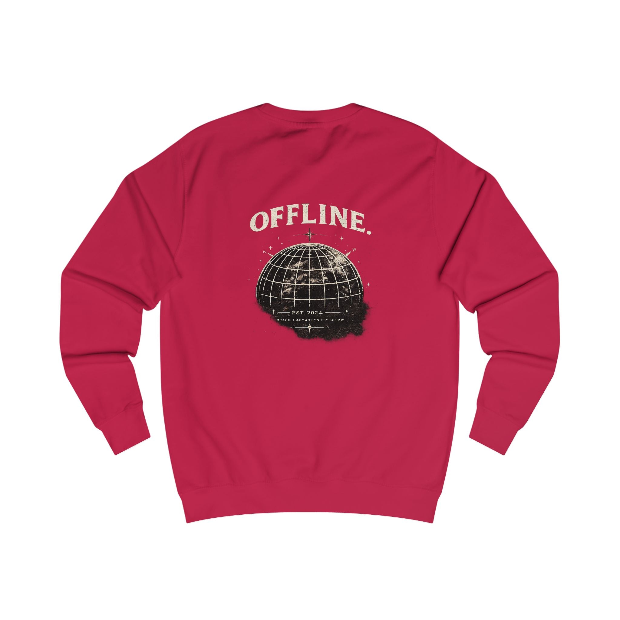 Offline Globe Sweatshirt — Vintage Astral Minimalist Crewneck