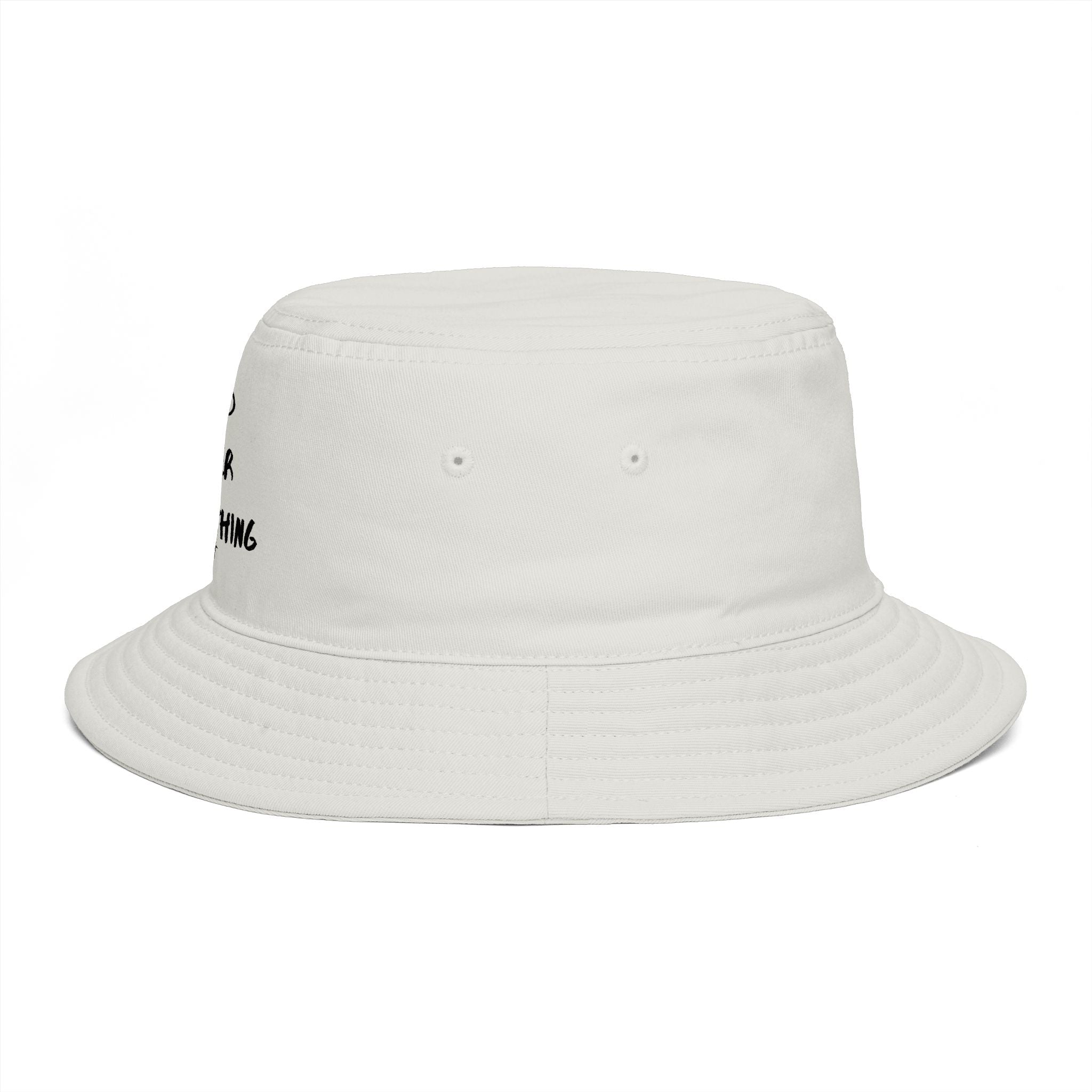 Mind Over Everything Brown Bucket Hat — Inspirational Casual Sun Hat
