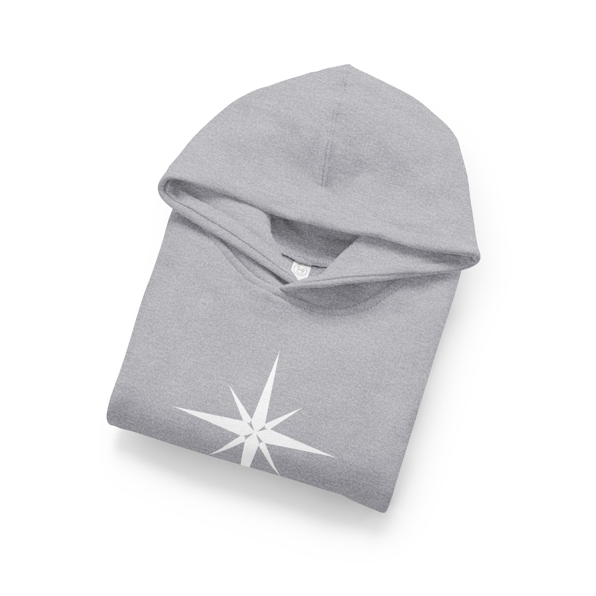 Toddler Hoodie with Star Compass Graphic — Cozy Fleece Pullover for Kids