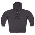 Discipline Silence Consistency Zip Hoodie — Motivational Fitness Zip-Up