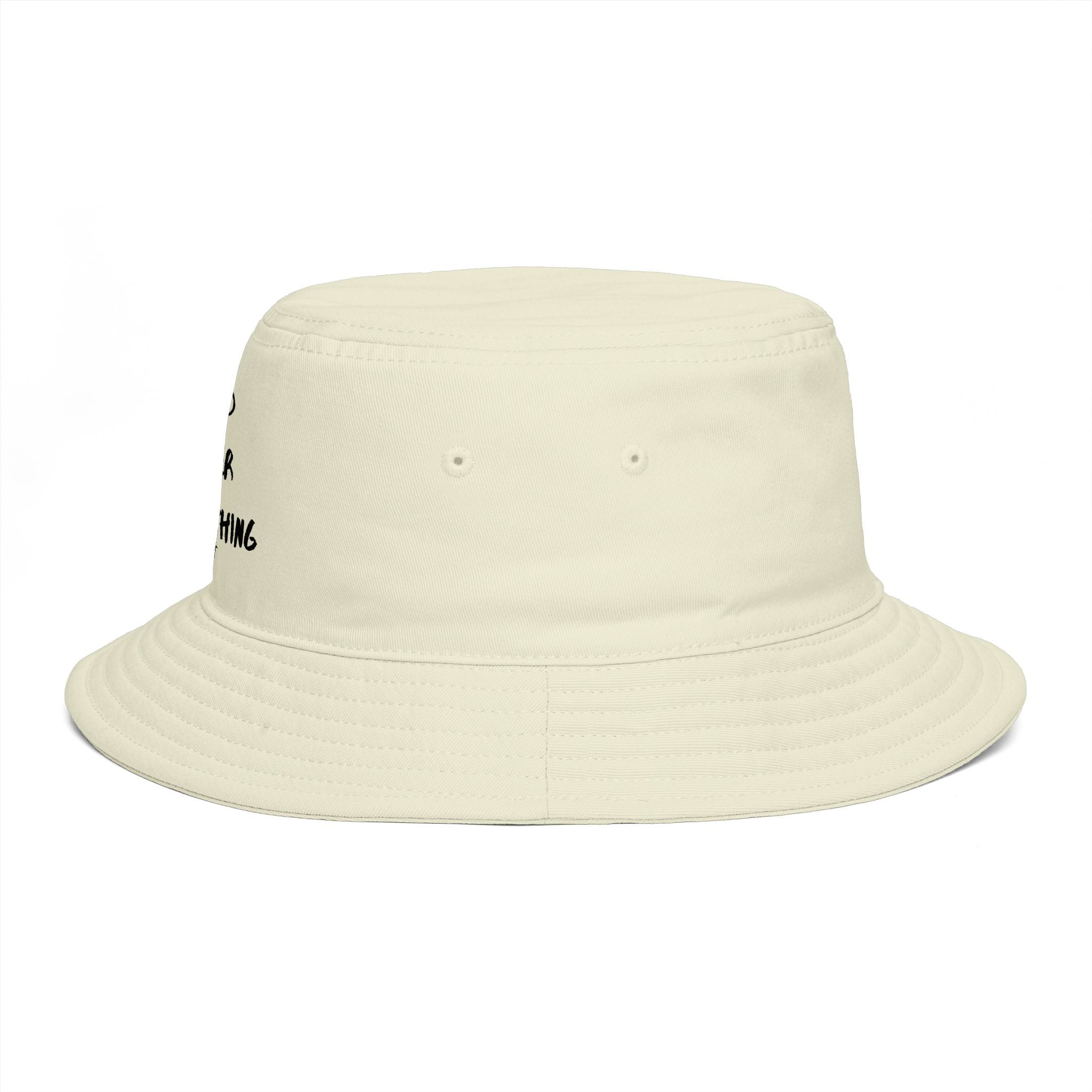 Mind Over Everything Brown Bucket Hat — Inspirational Casual Sun Hat
