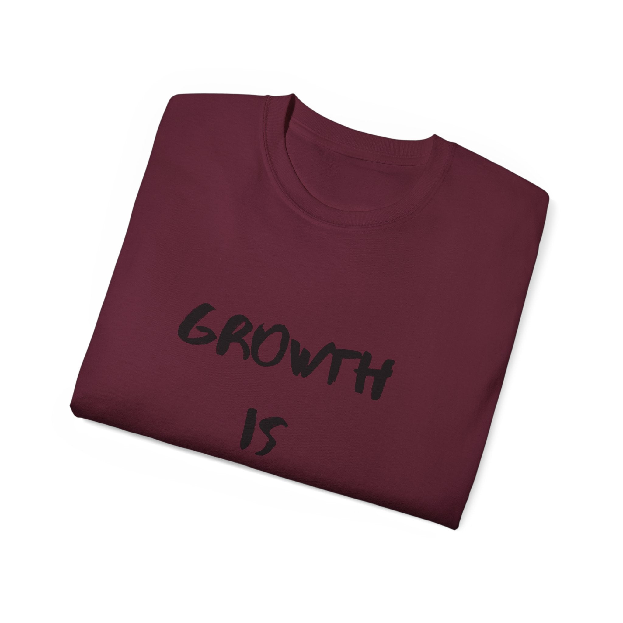 Growth Is Silent T-Shirt — Motivational Quote Graphic Tee