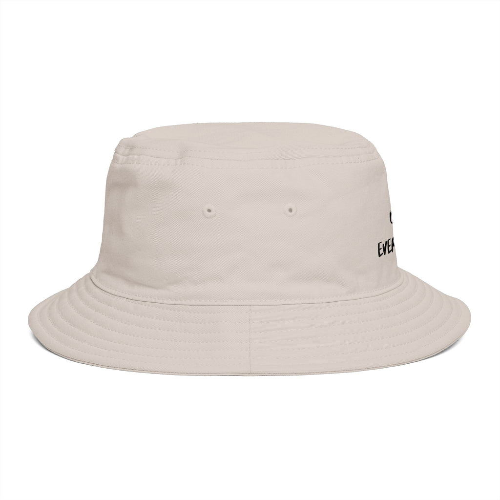 Mind Over Everything Brown Bucket Hat — Inspirational Casual Sun Hat