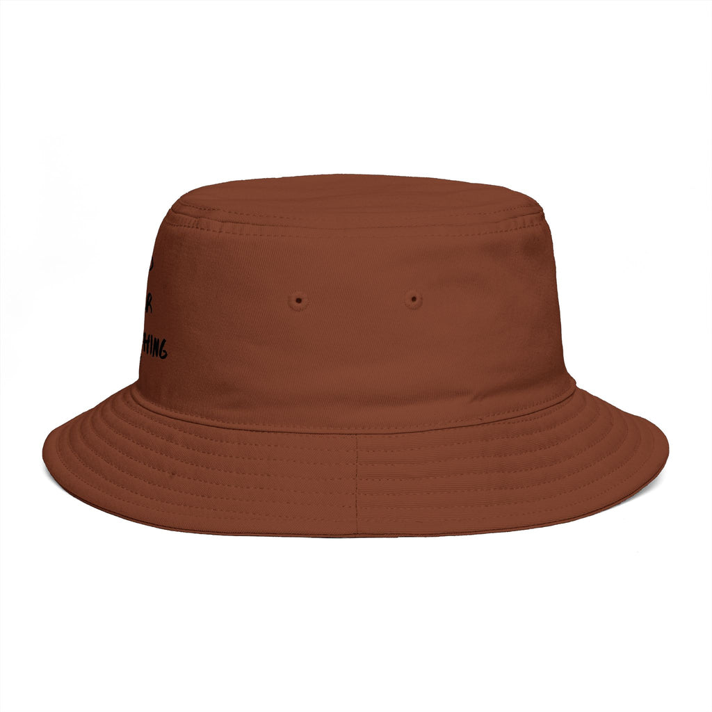 Mind Over Everything Brown Bucket Hat — Inspirational Casual Sun Hat