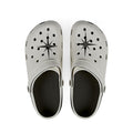 White EVA Foam Clogs with Black Compass Star Design