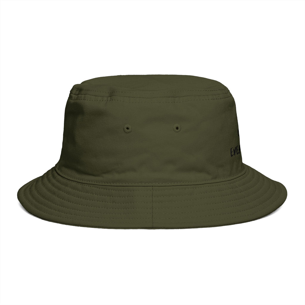 Mind Over Everything Brown Bucket Hat — Inspirational Casual Sun Hat