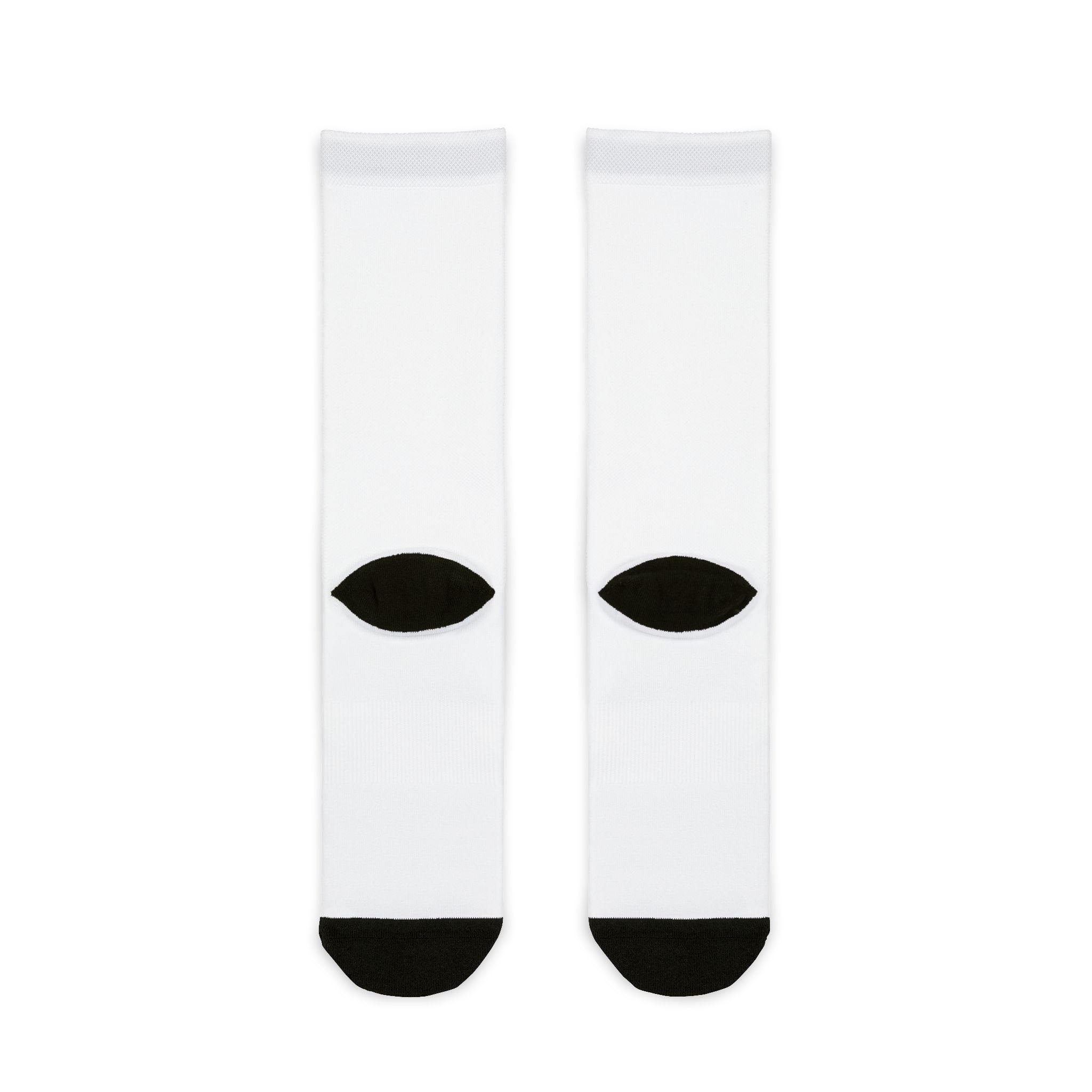 Compass Star Crew Socks — Sublimated White Athletic Socks