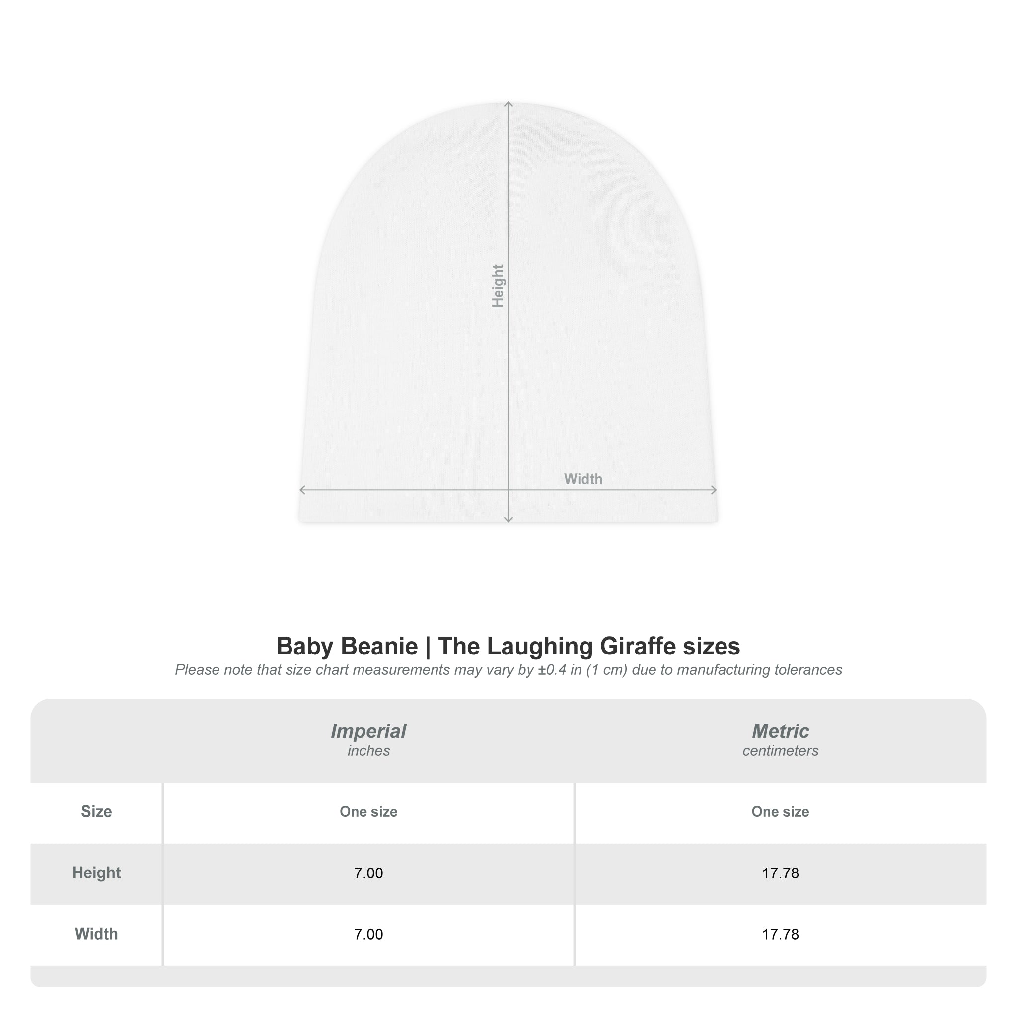 Baby Beanie — "OFFLINE" Script Knit Cap
