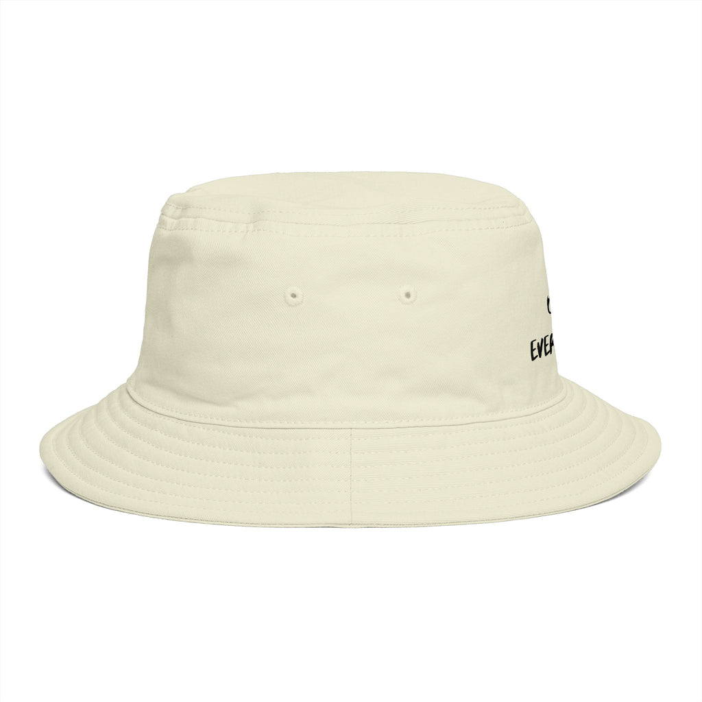 Mind Over Everything Brown Bucket Hat — Inspirational Casual Sun Hat