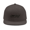 Offline Script Snapback Hat — Casual Streetwear Cap