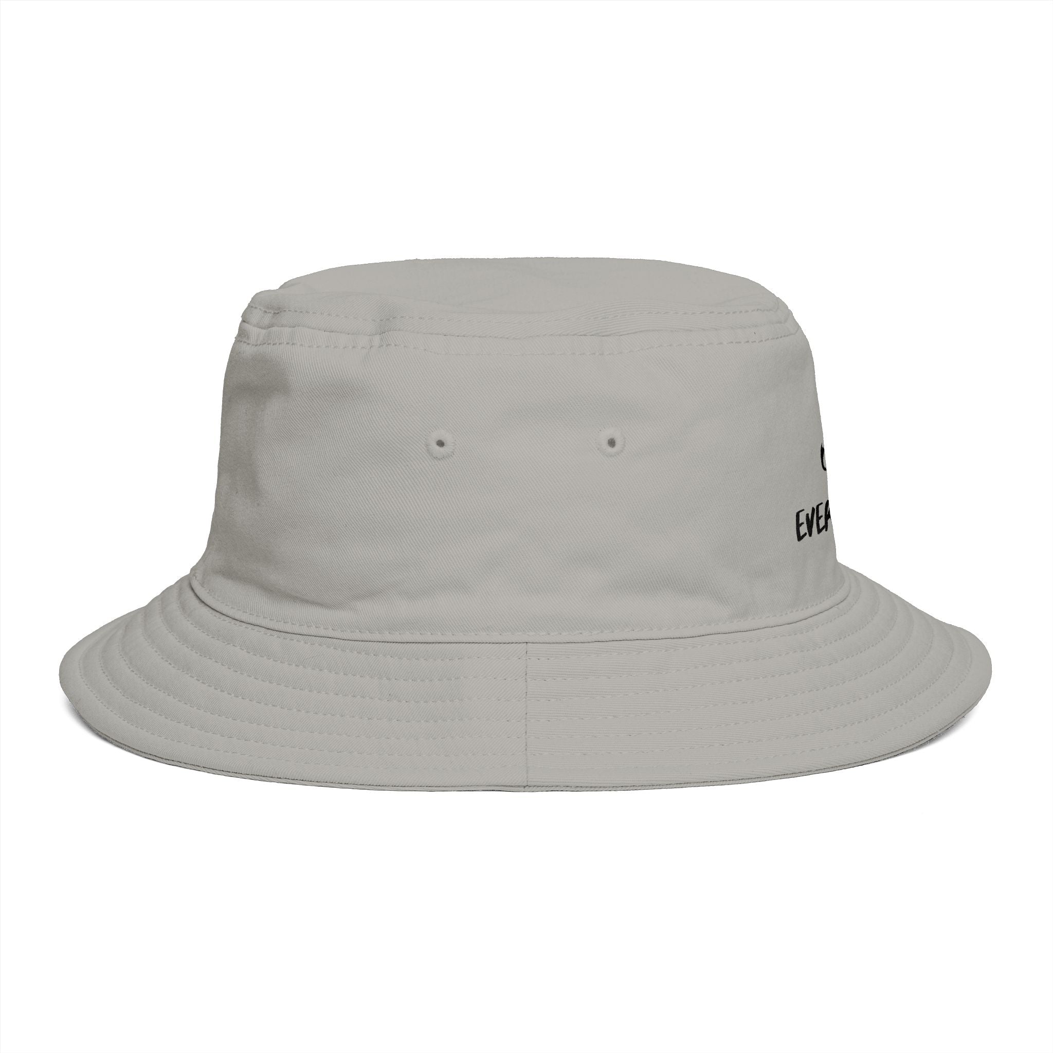 Mind Over Everything Brown Bucket Hat — Inspirational Casual Sun Hat