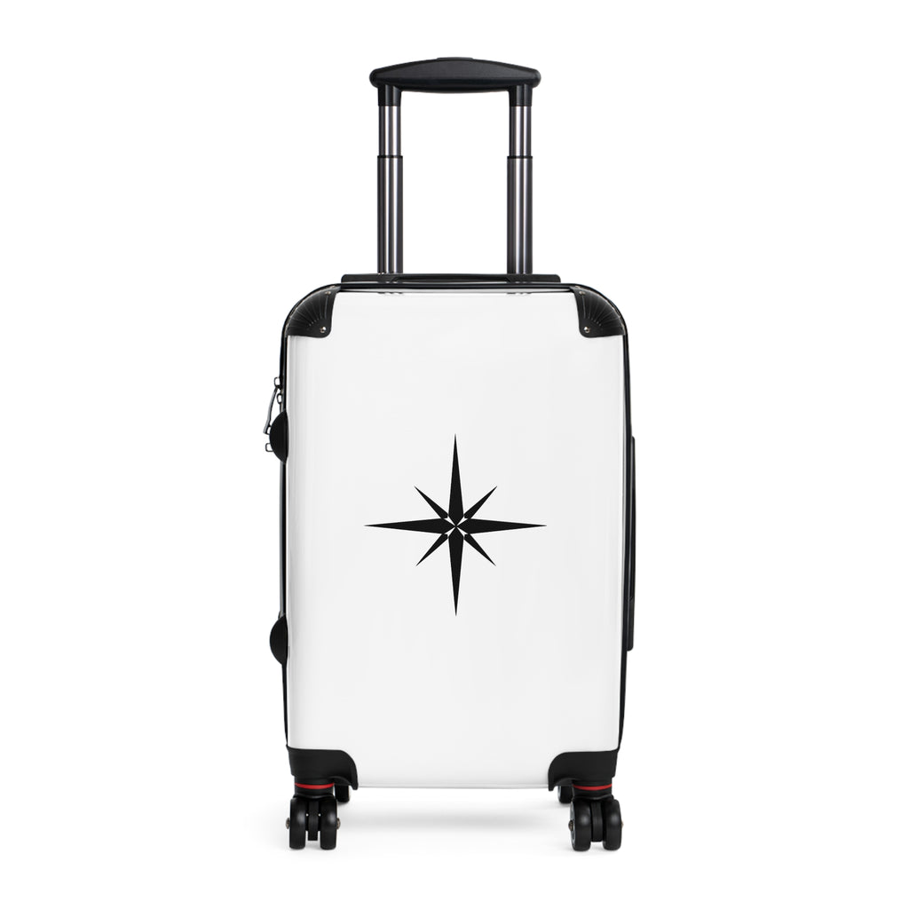 Compass Star Carry-On Suitcase – Minimal Travel Luggage with Nautical Star Design