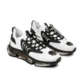 Men's White Mesh Sneakers — Breathable Athletic Shoes with Speckled Sole