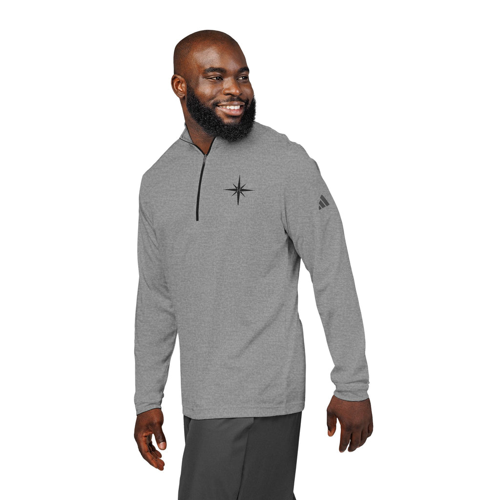 Embroidered Compass Quarter-Zip Pullover