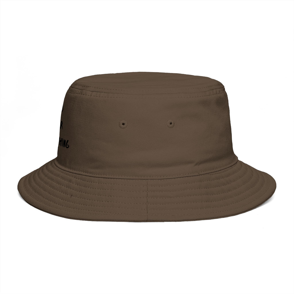 Mind Over Everything Brown Bucket Hat — Inspirational Casual Sun Hat