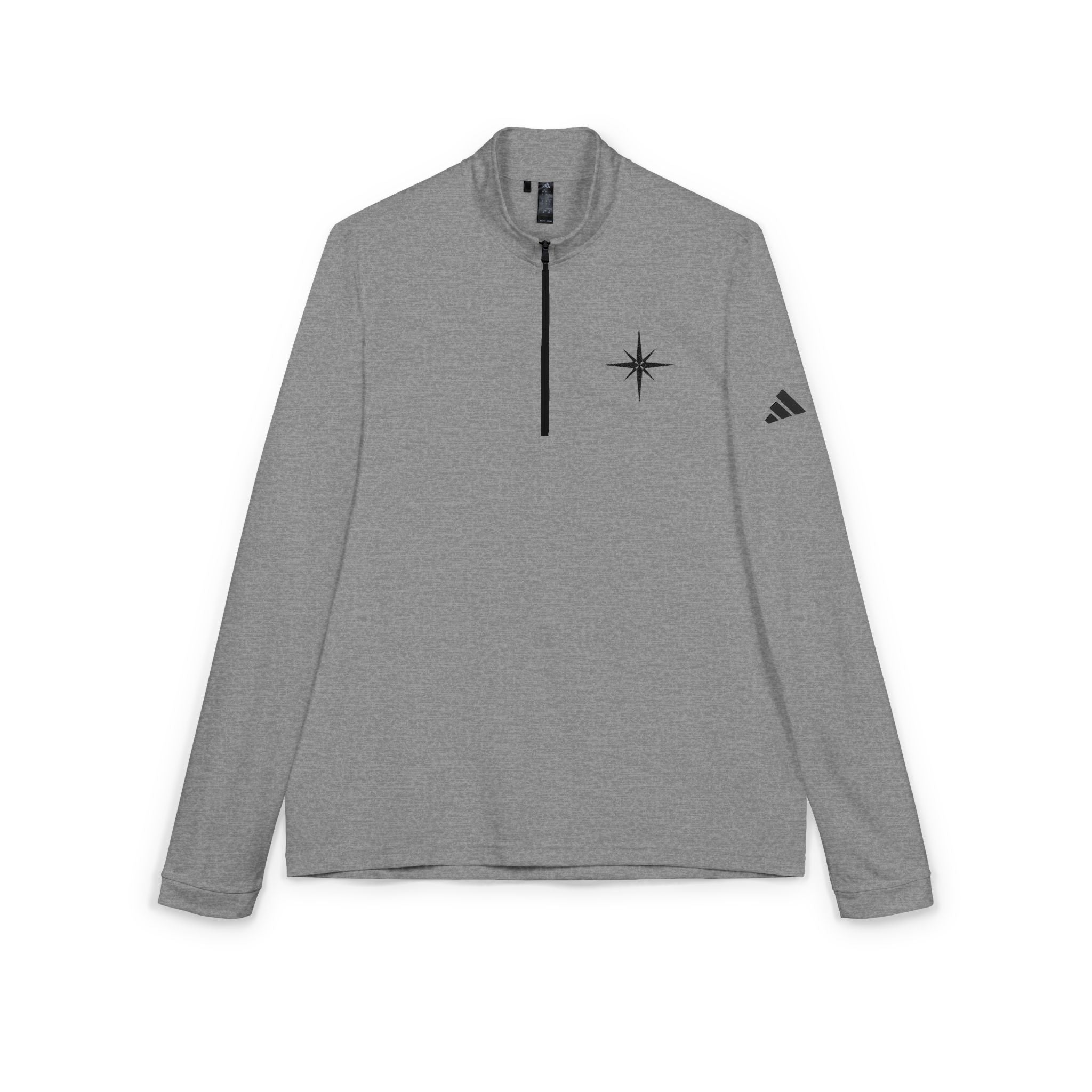 Embroidered Compass Quarter-Zip Pullover